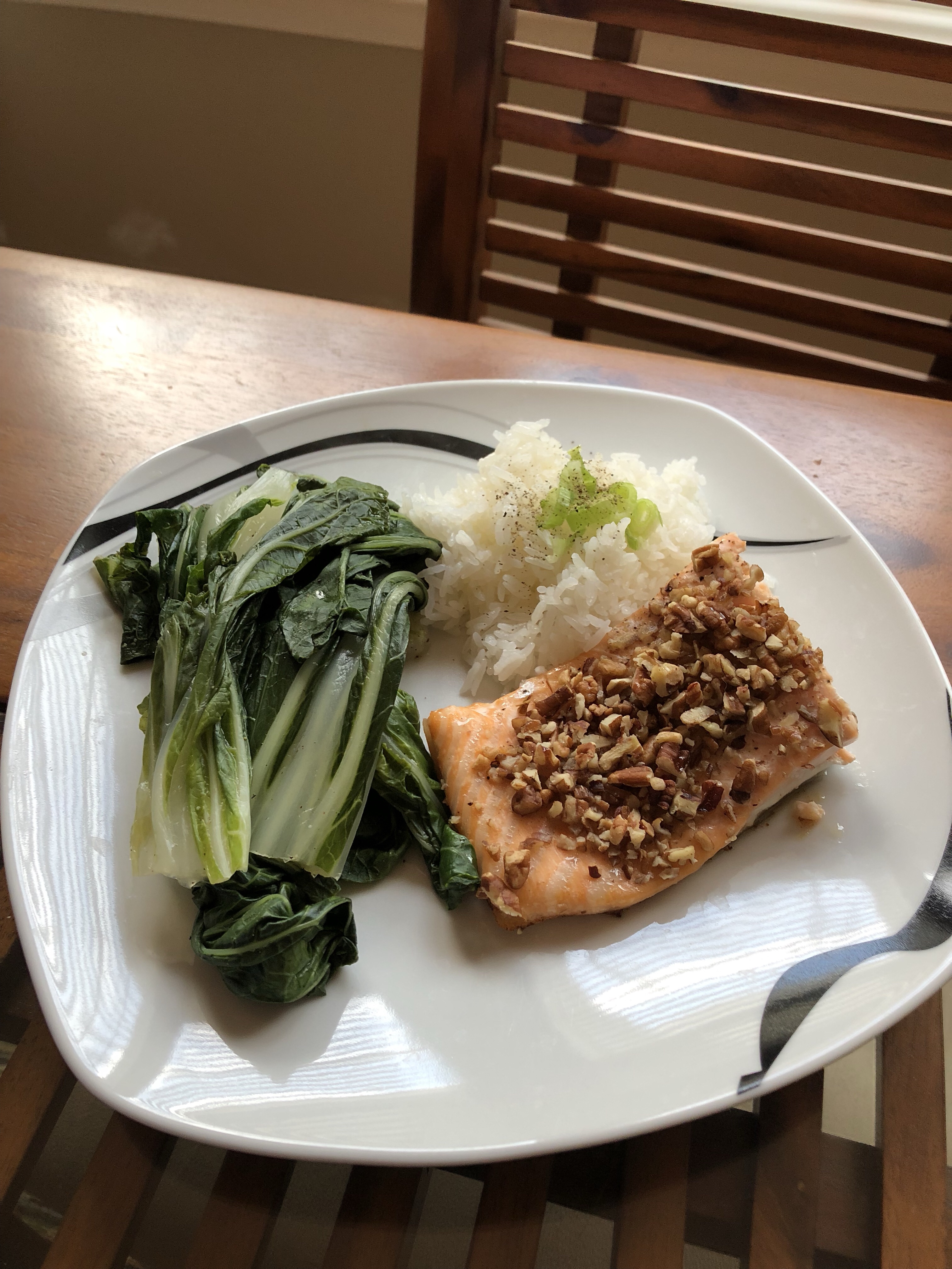 Pecan Crusted Salmon with Honey Glaze- Recipe