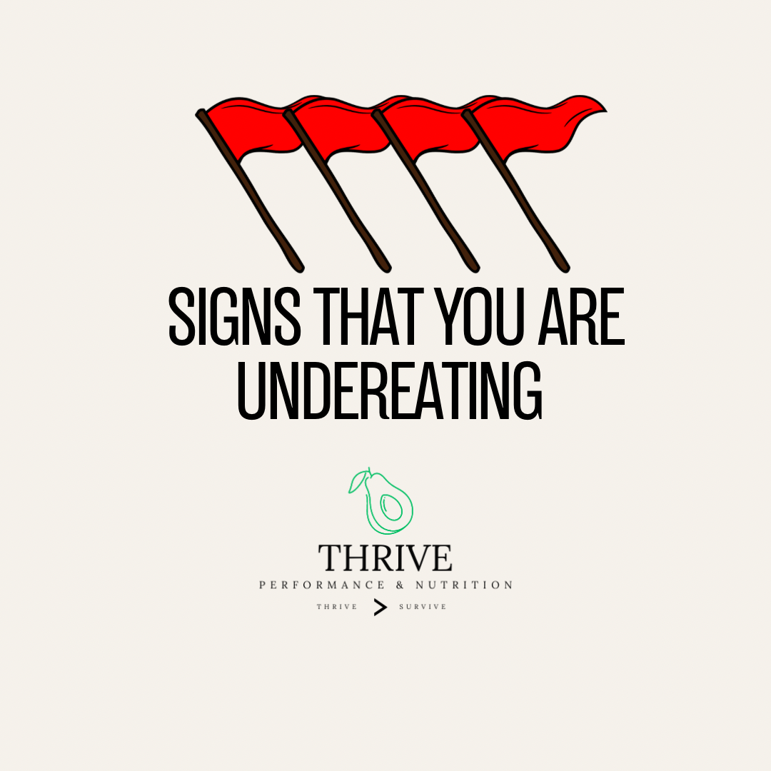 Signs of Under-Eating